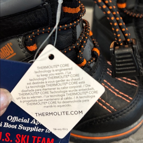 Khombu Elfin Thermolite insulated,waterproof upper,bungee lace,fleece lined,snow - Picture 12 of 12